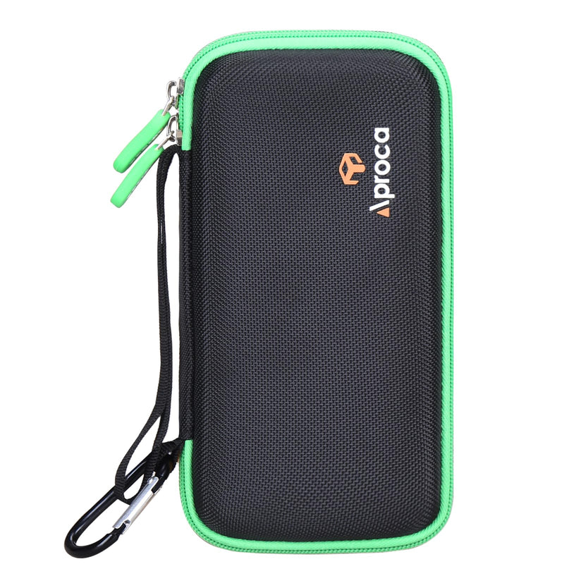 Aproca Case Compatible with Franklin Sensors ProSensor M210 710 710+ T13 Stud Finder, Storage Portable Bag for Accessories -Black+Green Zipper (Case Only) Green zipper