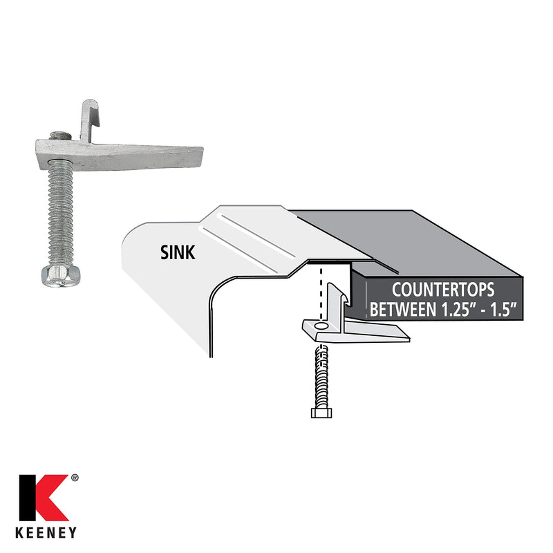 Plumb Pak PP826-82L Clips for Stainless Steel Sinks