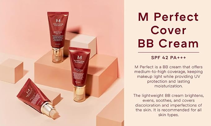 MISSHA M Perfect Cover BB Cream SPF 42/PA+++ 1.7 fl oz (50 ml) No. 23 Natural Beige Direct Import from Korea - NewNest Australia