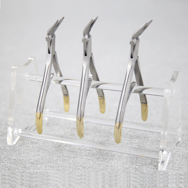 Dental Orthodontic Pliers Stand Holder for Orthodontic Craft Plier Forceps Scissors Shelf Forcep (Clear Acrylic Instrument)