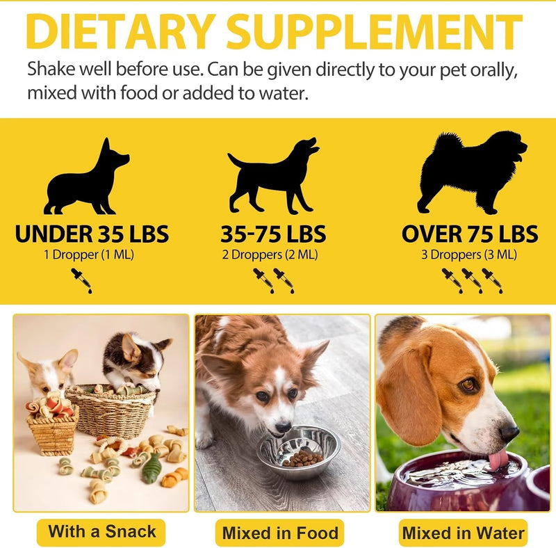 Natural Yeast Infection Treatment for Dogs, Support Healthy Itch Relief, Ear Paw Discomfort Care, Itch Relief for Dog, Inflammation Relief for Dogs, 60ml