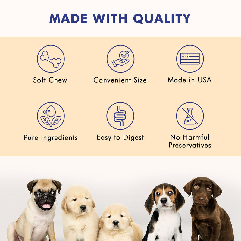 Advanced Lawn Support Supplement for Dogs, with Cranberry, Amino Acids, and Brewer’s Yeast, Easily Digestible, Chicken Liver Flavor, Perfect for Your Pampered Pet (70 Dog Chews) - PawsPlanet Australia