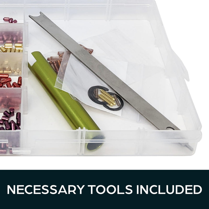 Premium Schlage Rekey Kit Compatible with 50 Master Pins | Schlage Rekeying Kit with Seal-Tight Plastic Box | Lock Pinning Kit Compatible with 50 Bottom, 50 Top Pins and 50 Spring