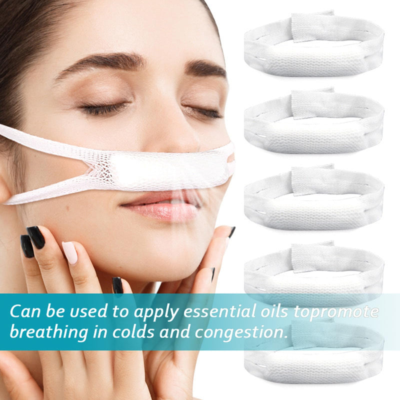 Elastic Nasal Bandage, External Nasal Bandage Elastic Bandage for use After Nasal Surgery Dressing Rack with high Nasal Absorption Capacity (10 Pieces) 10 Pieces