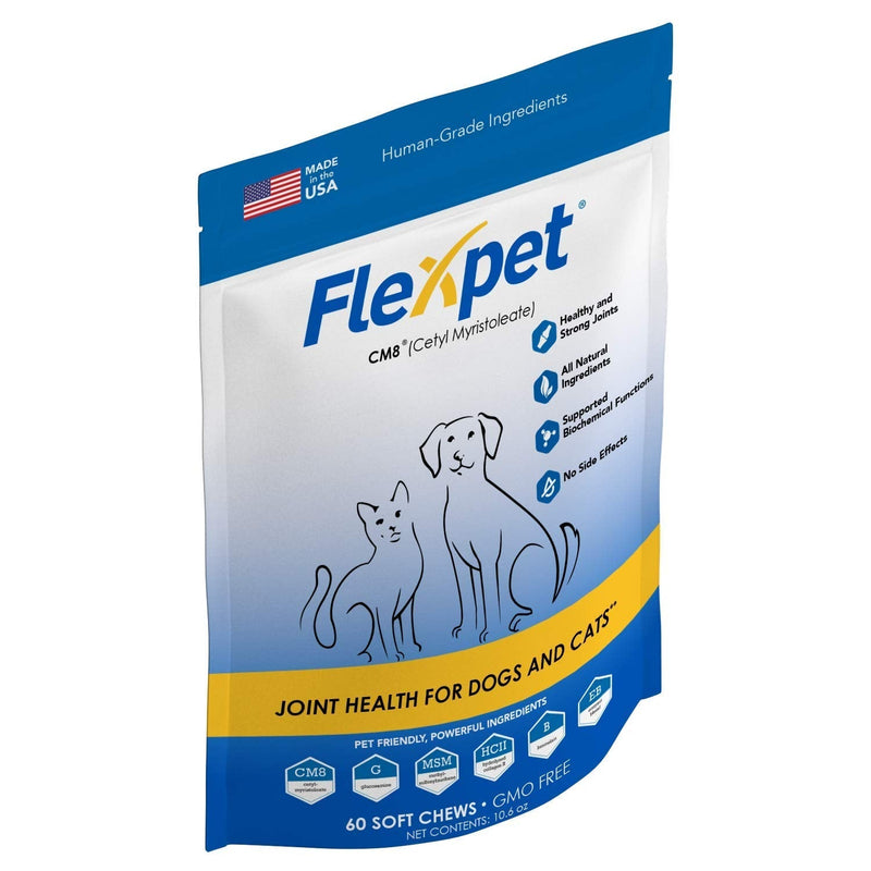 Maximum Strength Soft Chews – All-Natural Pain Reliever for Dogs with Glucosamine and Cetyl Myristoleate (CM8), Hip and Joint Supplement, Anti-Inflammatory: Single Pouch - 60 Soft Chews - PawsPlanet Australia