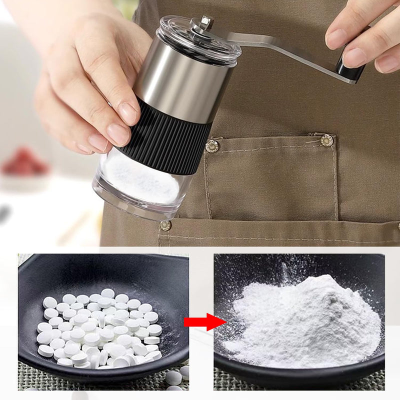 Pill Crusher with Pill Splitter,Baby Medicine Tablet Crusher Grinder, Grind Pills into Fine Powder,Mills for Feeding Tube, Pets & Kids