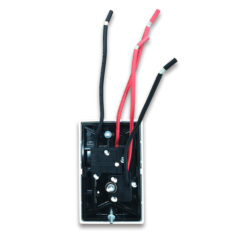 DR-001 Wall Thermostat 4 wires single or Double poles 120-277V 3360-7756W, White.