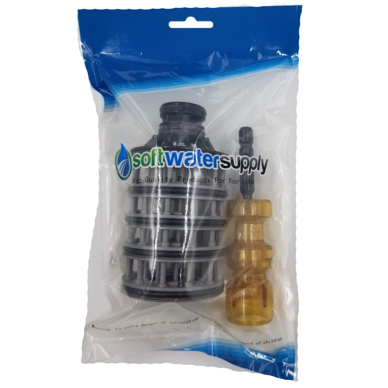 Soft Water Supply Parts Bundle - Clack WS1 Interior Parts Kit - Includes Seal Pack, Brine Piston, and Main Piston plus Silicone Lubricant for O-Rings - Authentic OEM Clack Parts