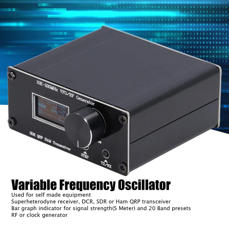 Mobile SDR QRP HF Transceiver VFO Functional Generator with USB Cable 10K‑220MHz