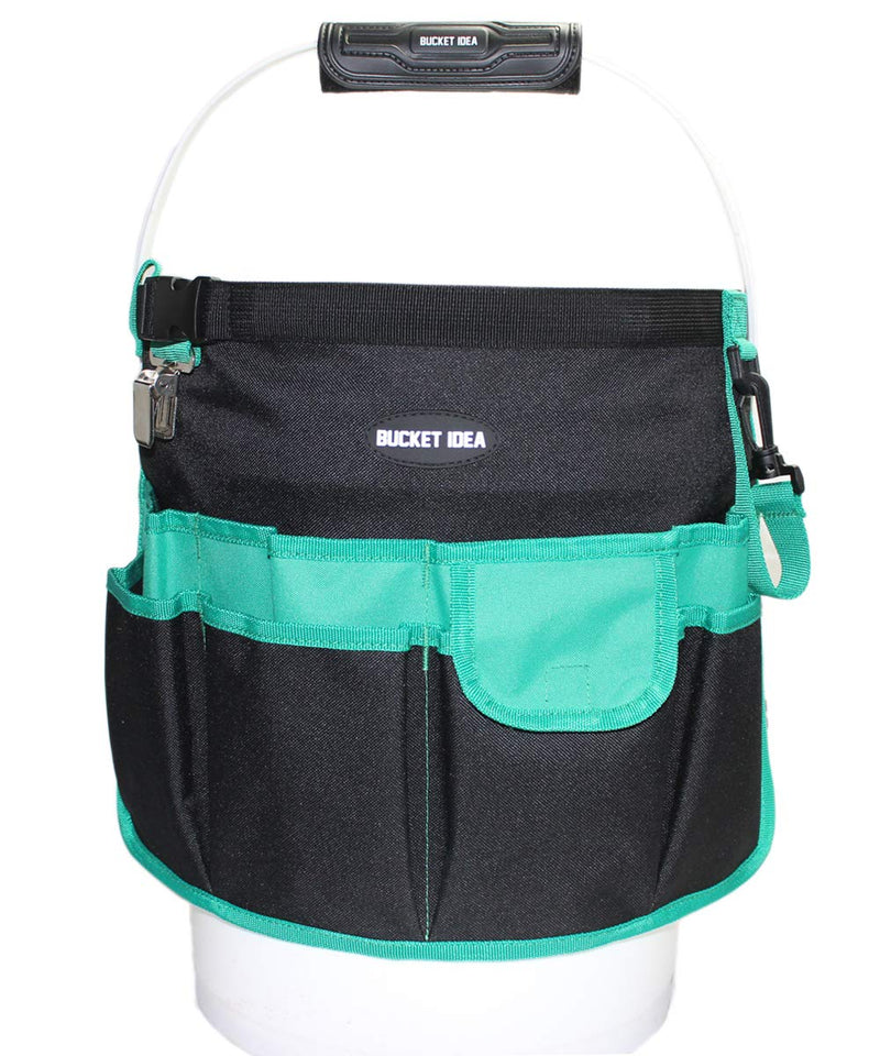 MELOTOUGH Bucket Idea Bucket Tool Organizer for Garden Tools Fit 3.5 to 5 Gallon Bucket (Green) Green - NewNest Australia