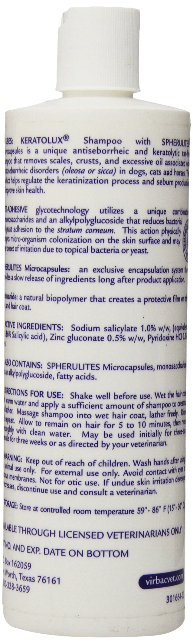 [Australia] - Virbac Keratolux Shampoo 16 Ounce 