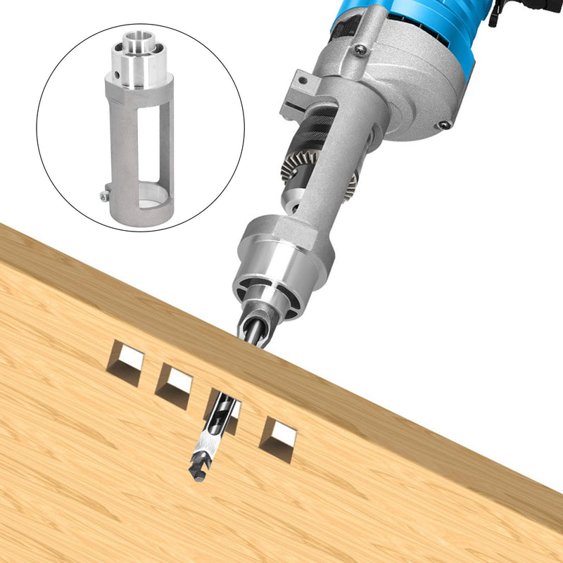 Yunseity Aluminium Alloy Mortising Attachment for Hand Drill/Drill Press, 38-43mm Diameter Hole Drill Bits for Wood, 1 Count