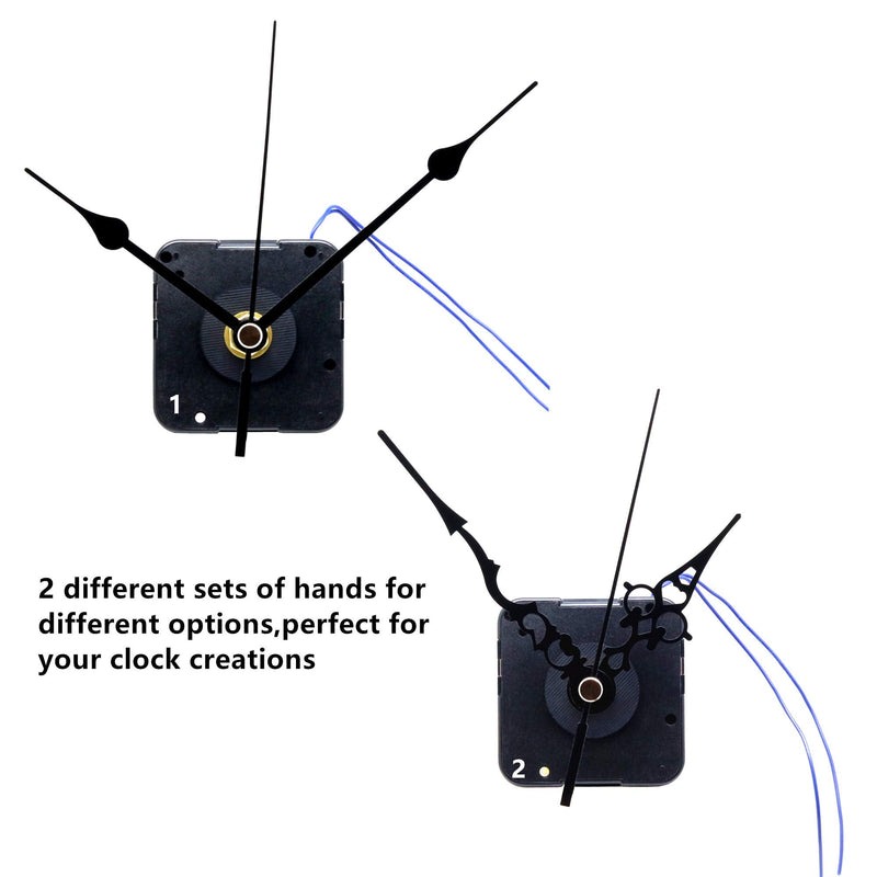 Youngtown 12888 Step Quartz Movement Repair Part with Hour Trigger Switch.7/64 Inch Maximum Dial Thickness, 17/32 Inch Total Shaft Length. B Hands