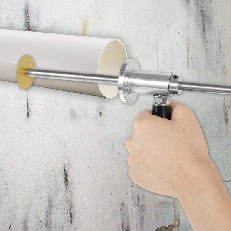 7 Inch Inside Pipe Cutter for PVC Pipe, Internal/Inside PVC Pipe Cutter for Drill with Diamond Grit Cutting Wheel PVC Cutter with Hex Shank, Handle and Drill Attachment for Plumbing, Irrigation 5 Diamond Grit Cutting Wheels