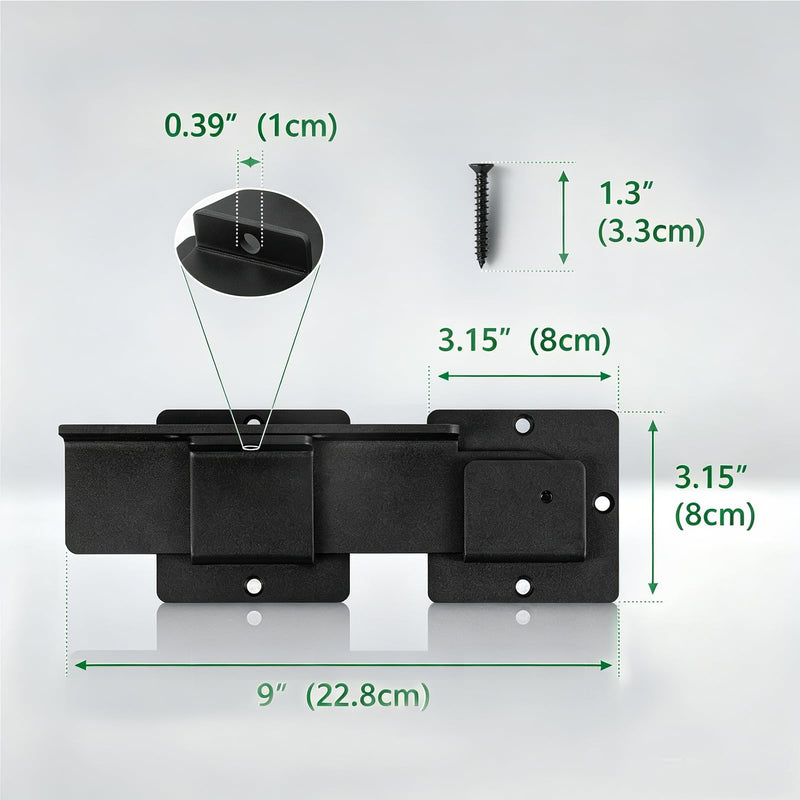 9" Flip Gate Latch Lock with Padlock Hole,3 pcs Matte Black 4 mm Aluminum Anti-Rust Alloy Door Latch for Outdoor Wooden Fence, Open Door,Wooden Fence, Barn Door with Screws (Black, 9” - 3pcs)