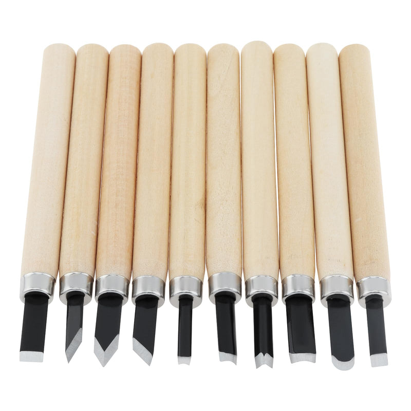 OriGlam 10pcs Professional Wood Carving Chisel Set, Carbon Steel Wood Carving Tools, Woodworking Chisels Wood Chisel Kits, Power Grip Carving Tools Great for Carving Woodworking Beginners & Kids