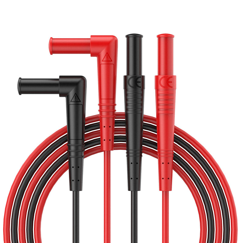 60 Inch Multimeter Insulated Test Leads,Soft Silicone Test Leads Compatible with Multimeter, Voltmeter, Clamp Meter