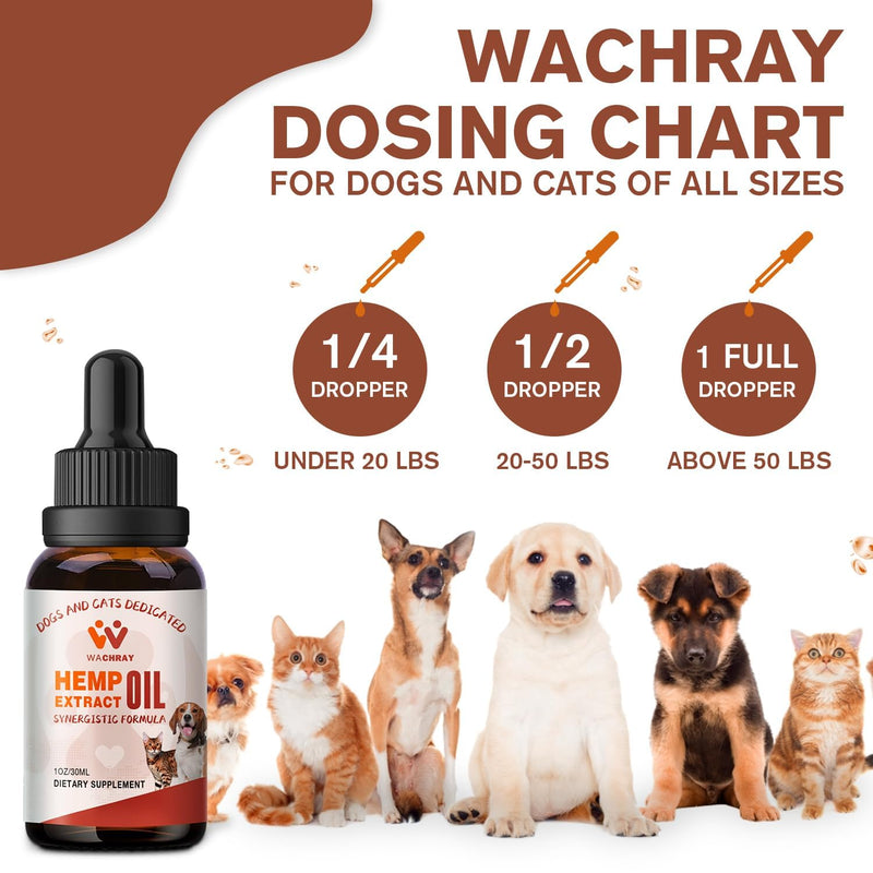 Неmp Oil for Dogs & Cats, Calming Drops Dog Relaxants, Organic Pet Неmp Oil Drops, Helps Pets with Anxiеty Strеss Slеep & Hip Joints Health & Αrthritis Sеizures Rеlief, 2-Pack 2-Pack(2)