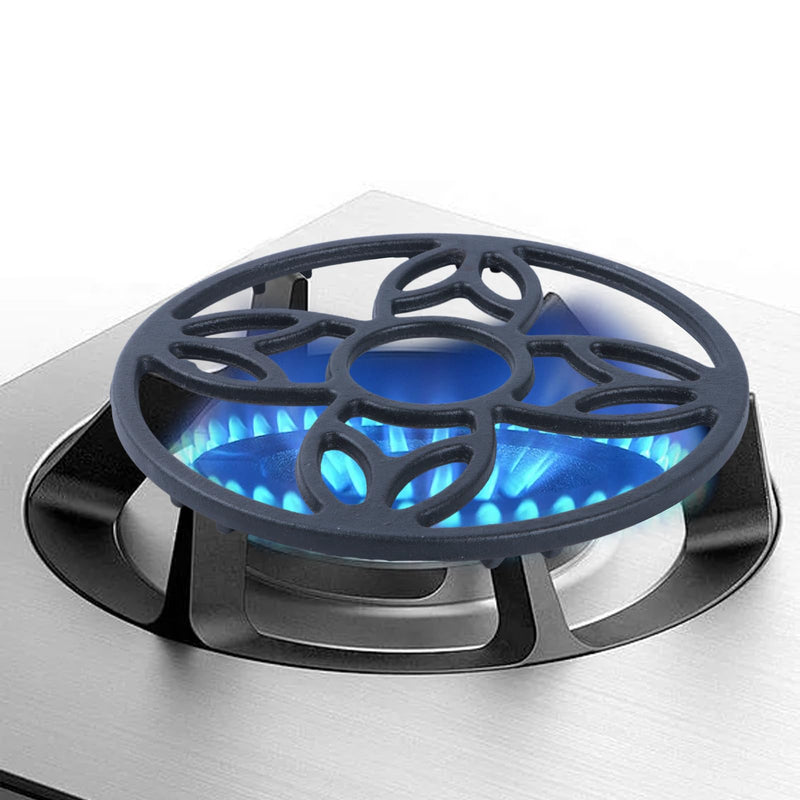 2Pack Cast Iron Gas Stove Ring Reducer Trivet for Gas Hob, Work Support Gas Ring Reducer for Stove, Hot Pot Stand for Kitchen Cooktop 7.48inch