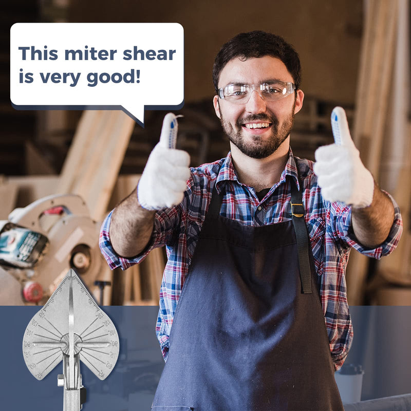 BAOLIAN Miter Shears，Sharp Multi Angle Scissors, Adjustable From 45 ° to 135 ° Quarter Round Cutting Tool, Used to Cut Trunking Plastic，Rubber, PVC, Thin wood,DlY and Home Decoration Projects
