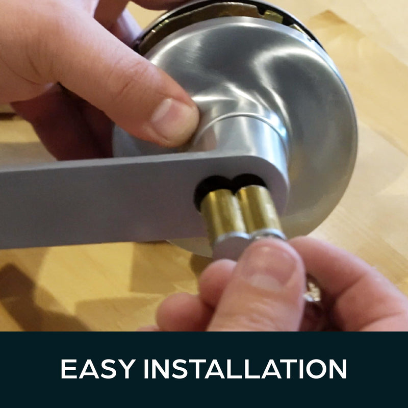 High Security Keyed Up IC Core Cylinder with Control Key KA - Durable and Reliable Lockset for Home and Office Security