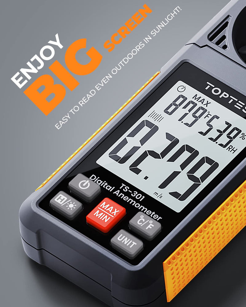 TS-501B Decibel Meter & TS-301 Anemometer-an Great Environmental Monitoring Kit for Measuring Noise Levels and Wind Speed Home and Outdoors