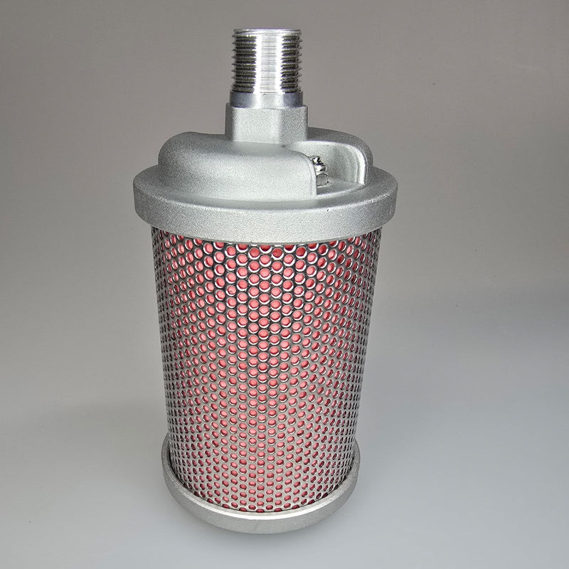 X03 Air Compressor Muffler 3/8" NPT Male,Single Chamber 145 PSI exhaust muffler, used for replacing parts of air compressors, compressor dryers, compressed air equipment, and systems