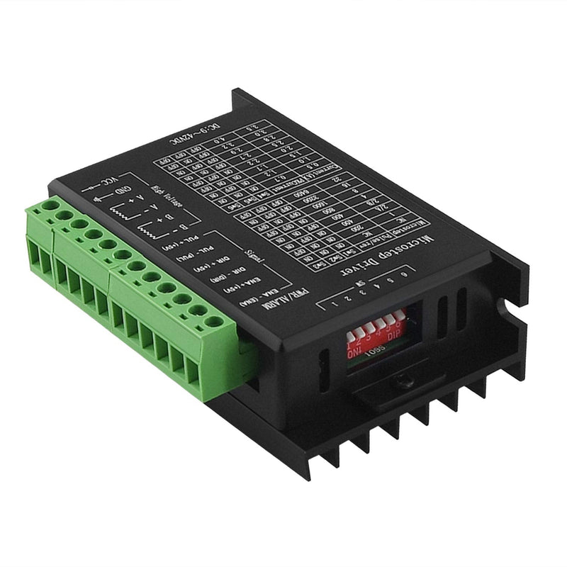 TB6600 Stepper Motor Driver 4A Stepper Driver for Nema 17, 23 and 34 Stepper Motor, 9-42V, 32 Segments, Upgraded Version-1PCS 1 pcs
