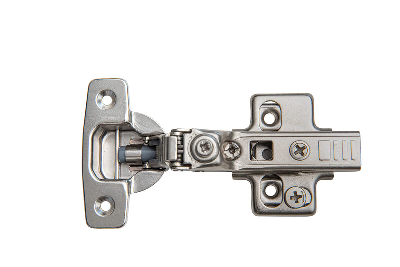 Soft Close Cabinet Hinge Set. 10 Frameless Half Overlay Cabinet Hinges for Kitchen Cabinets with Adjustable Closing Speeds.