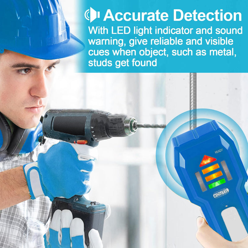 Stud Finder Wall Scanner Wood and Metal Detector Sensor for 3/4 inch Thickness Wall (ST102-Blue) Blue