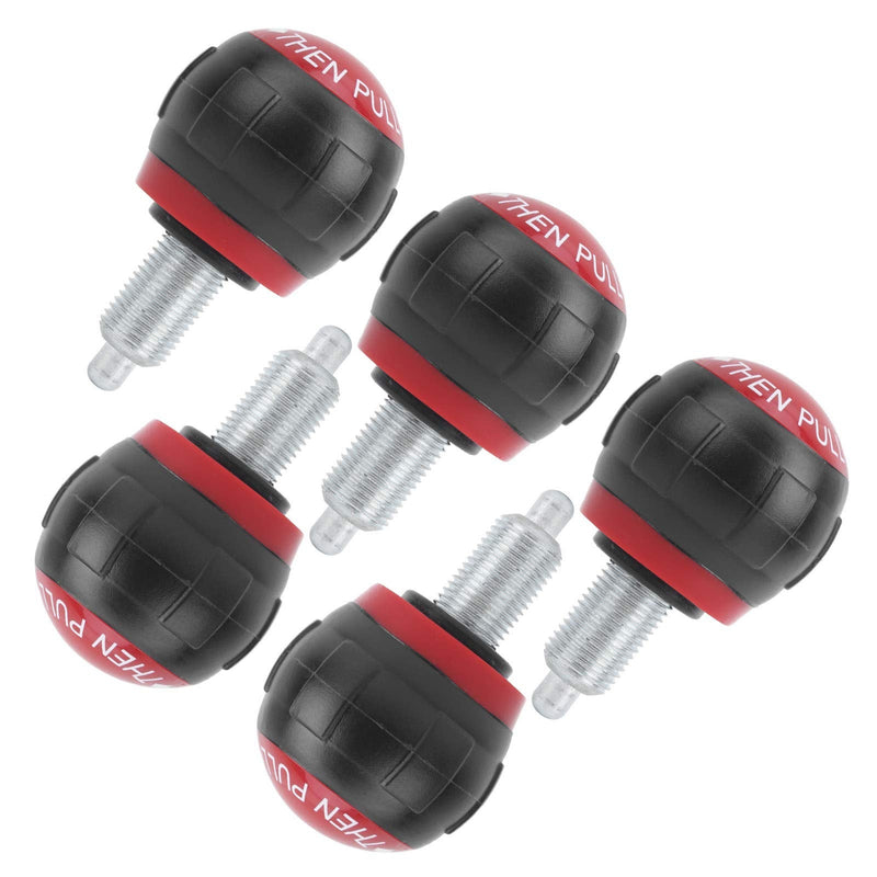 Weight Stack Pin, Durable Synthetic Handle Pull Pins 5 Pack M16 50x45mm for Home Gyms Commercial Fitness Centers Weight Training Enthusiasts Equipment Replacement