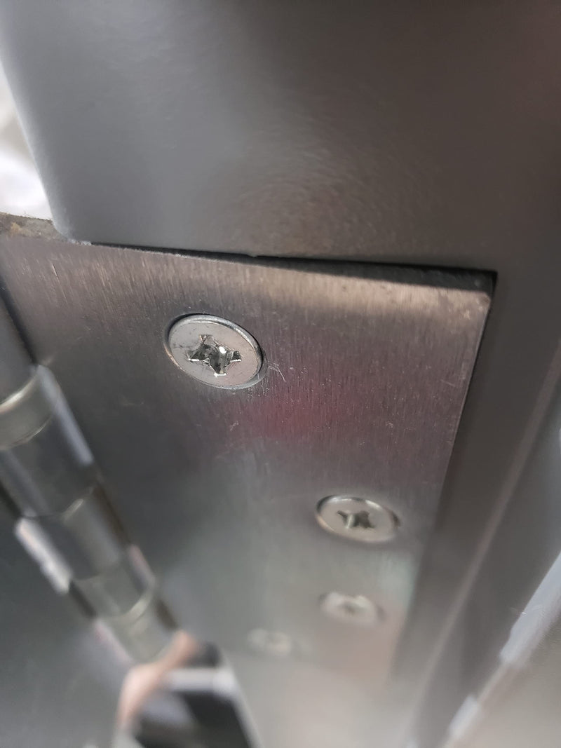 Magnetic Hinge Shims for Commercial Hinge Adjustments Door Repairs Prop Damage Sagging Hinges for use with 4"x4" 4-1/2" x 4-1/2" 5" x 5" Hinges Each Pack Contains 50 shims 4" x1/4"