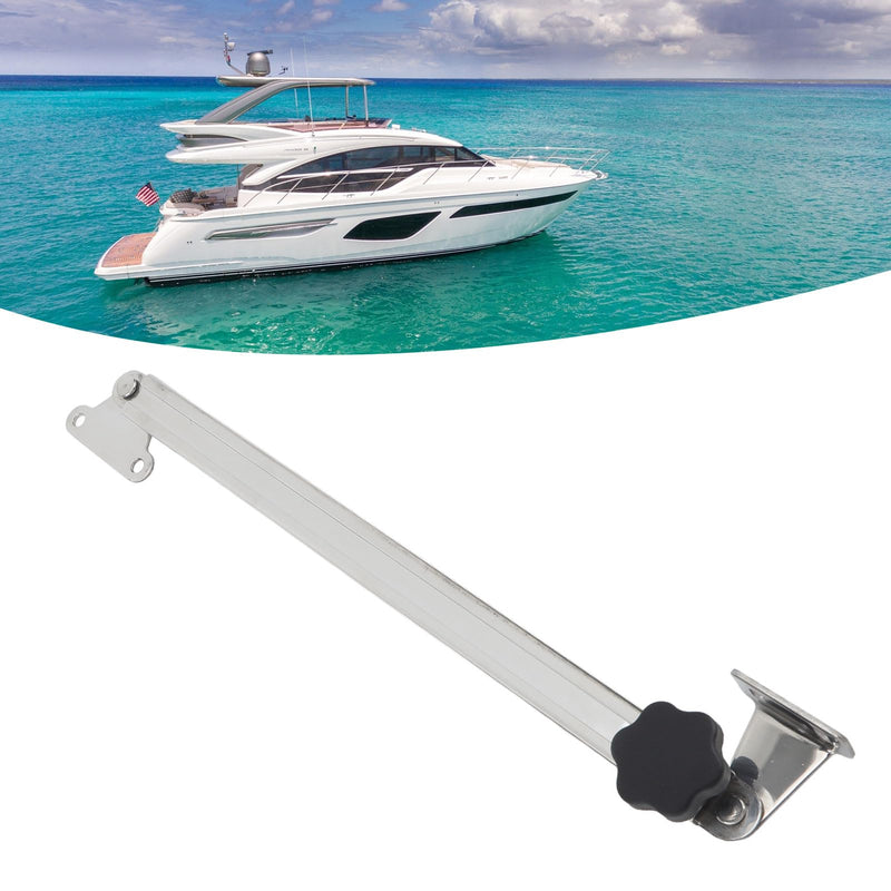 Diydeg Hatch Lid Stay, 10in to 18in Support and Adjuster, 316 Stainless Steel Hatch Adjuster for Boat Hatch Window Adjuster Support Rod, RV Yachts, Marine Hatch Lid Holder Adjuster