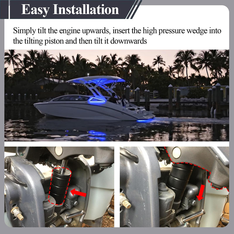 Boat Transom Saver Fits Yamaha, Mercury, Evinrude, Outboard Motor Support | Transom savers for outboard motor, Boat motor transom support, Fits Honda & Tohatsu, Easy installation, Excellent material 1 Pc Style 2