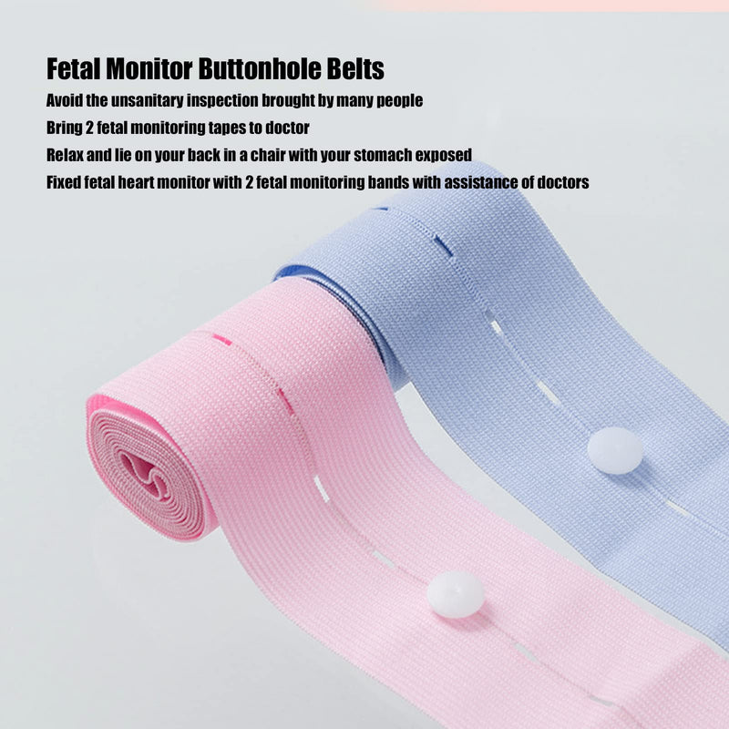Fetal Monitoring Bandage, Heart Monitor Tool Fetal Monitor Buttonhole Belts Safe Removable Button Widened Comfortable for Hospital