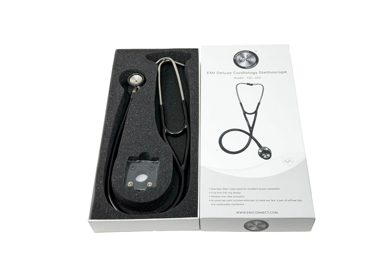 Elite Medical Instruments Cardiology Stethoscope with Stainless Steel Dual Head Chest piece (ESC-222)
