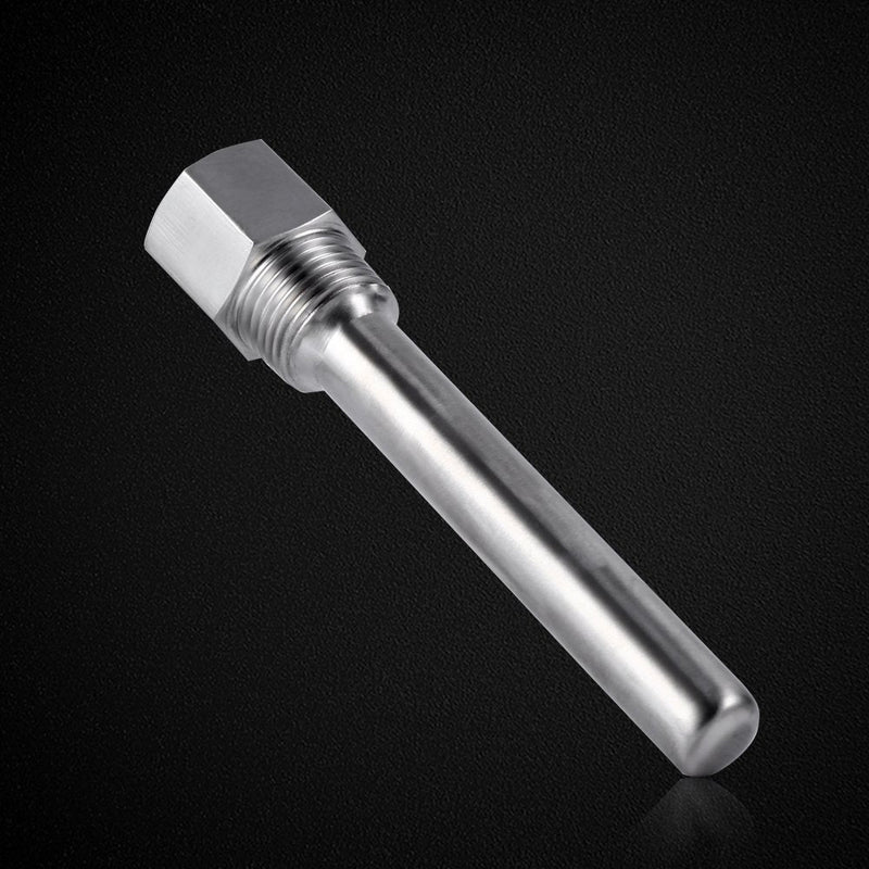 1/2 inch NPT Thermowell, Stainless Steel Thermowell Weldless Temperature Sensors for Beer fermenter Homebrew Boiler