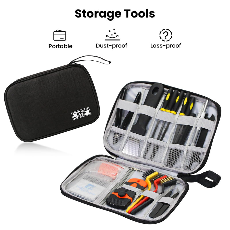 52 PCS Printer Accessories Tool Kit for 3D Printer, Compatible with FDM SLA Printing Machine, Includes Scraper, Tweezers, Nozzle Cleaning Needles, Deburring Tool, Flush Cutters for Beginner Printing | Complete set of accessories