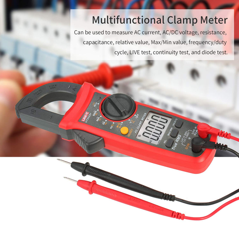 6000 Counts Digital Clamp Meter True RMS Multimeter Clamp Ammeter Voltage Meter NCV Test Universal Meter Tester