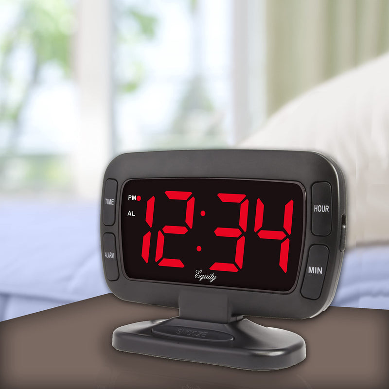 Equity 30016 Large 1.8 Inch Tilt LED Alarm Clock (Pack of 1)