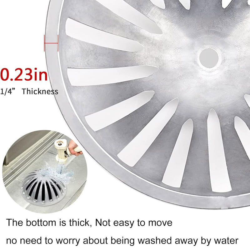 Floor Sink Strainer Heavy Duty Aluminum Dome, 5PCS 5