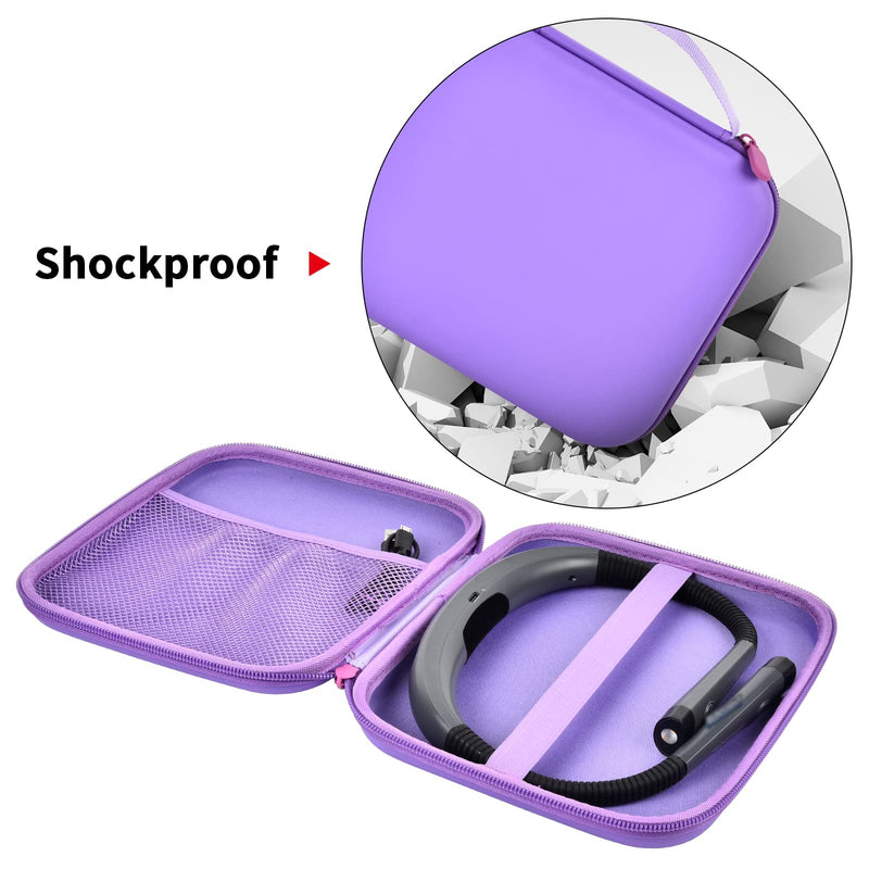 GWCASE Case Compatible with Glocusent/for Vekkia/for LITOM/for LEDGLE/for TAKKUI/for TSINGREE LED Neck Reading Light Book Light for Reading. Storage Carrying Holder for USB Cable (Box Only) -Purple Purple