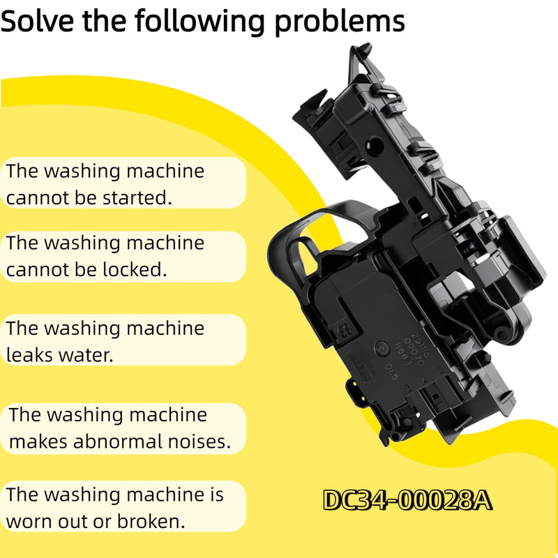 DC34-00028A Washer Door Lock Switch for Samsung Washing Machine Replacement