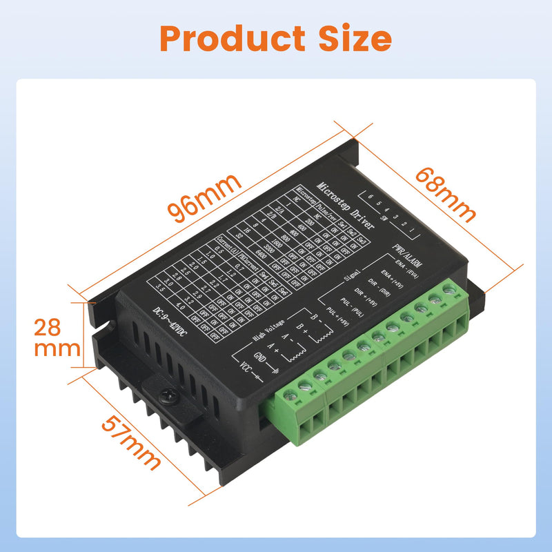 Stepper Motor Driver - 3 PCS TB6600 9-42V 4A 1-32 Microstep Adjustable with Over-Current Protection for CNC Router 3D Printer Engraving Machine by DIY Hobbyists & Engineers 3 Pack