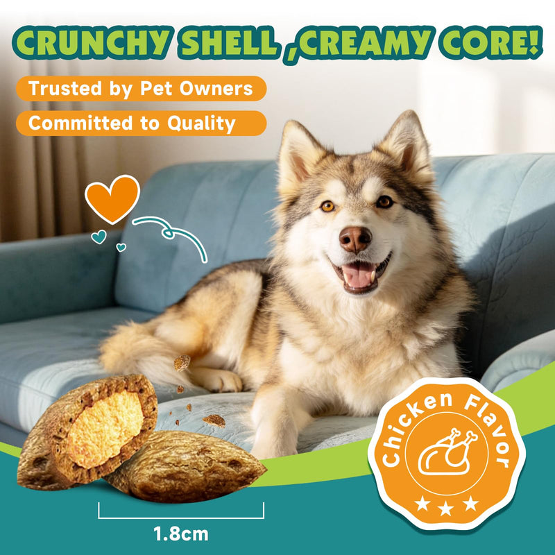 Cat Hairball Remedy for Digestive Health Aid & Dog Hip and Joint Crunchy & Creamy Chews