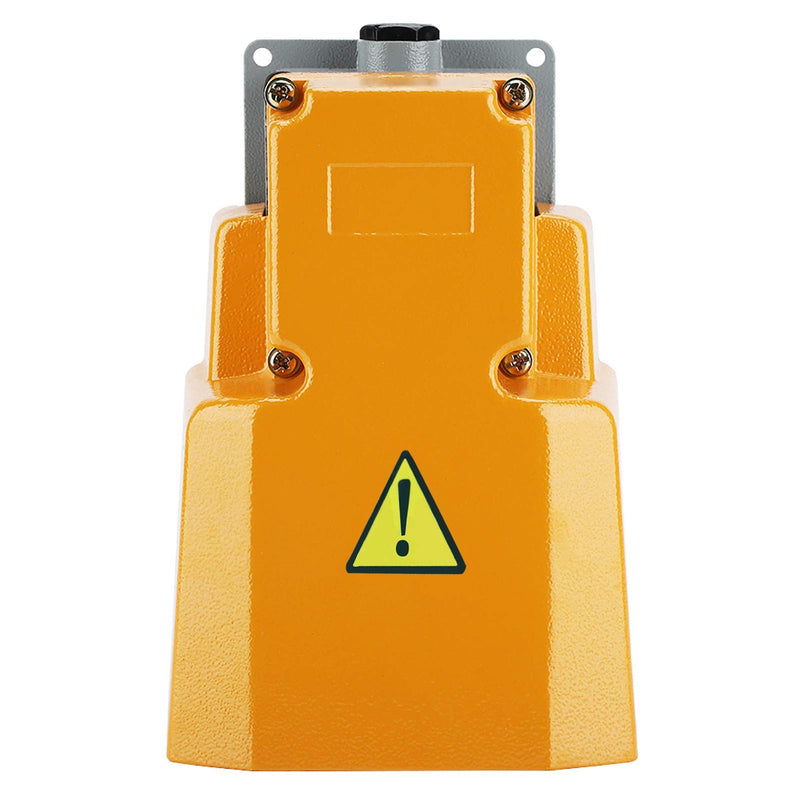 Foot Switch, Foot Operated Pedal Controller Power Switch Foot Pedal On/Off Switch with Guard Size Approx 21.5 x 15 x 12.5cm, Switch Socket