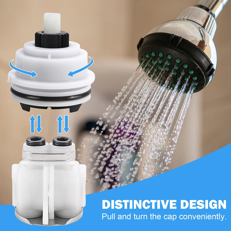 RP32104 Shower Cartridge Replacement for Delta Monitor 1700 Series (1998-2005), Dual-Function Pressure Balance Shower Valve Cartridge Assembly, White Cap, Fits MultiChoice Faucets RP32104 Cartridge