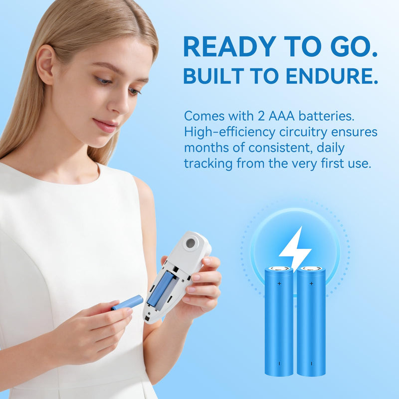 Sonmol Digital Peak Flow Meter, FEV1 & PEF Respiratory Monitor | Accurate & Pre-Calibrated • Portable Design • Manual App Tracking