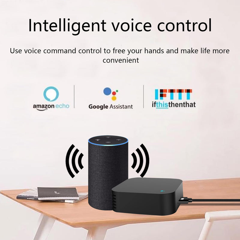 WiFi Universal IR Remote Control,Tuya Smart Hub 360° Remote Control,Alexa Compatible Universal Remotes,Google Home for Home Automation,TV
