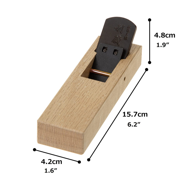 KAKURI Japanese Hand Plane Mini 30mm for Woodworking [Replaceable Blade System], KANNA Small Block Plane Tool for Wood Chamfering and Smoothing, Made in JAPAN Body